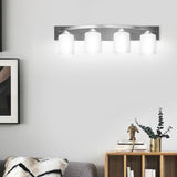 NNECW Wall Mounted Vanity Lamp with White Glass Shade for Bedroom/Living Room