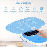 NNECW Multifunctional Electric Foot Baths Machine with Motorized Shiatsu Massage Balls-Blue