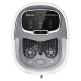 NNECW Multifunctional Electric Foot Baths Machine with Motorized Shiatsu Massage Balls-Grey