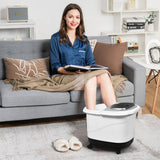 NNECW Multifunctional Electric Foot Baths Machine with Motorized Shiatsu Massage Balls-Grey