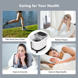 NNECW Multifunctional Electric Foot Baths Machine with Motorized Shiatsu Massage Balls-Grey