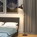 NNECW Industrial Floor Lamp with Adjustable Height & Lamp Head for Living Room