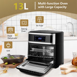 NNECW 8 in 1 Air Fryer with Touch Screen & 8 Presets for Cooking