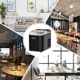 NNECW Portable Ice Machine with Self-Clean Function for Kitchen &amp Restaurant Black
