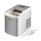 NNECW Portable Ice Machine with Self-Clean Function for Kitchen &amp Restaurant Silver