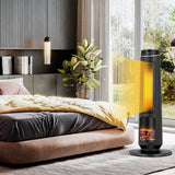 NNECW 2500W PTC Electric Space Heater with 3D Realistic Flame & 3 Modes