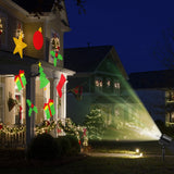NNECW Christmas Projector Light with Lawn Stake &amp 3/5 LED Lights-5 LED Lights