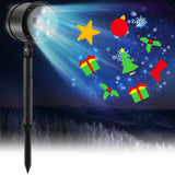 NNECW Christmas Projector Light with Lawn Stake &amp 3/5 LED Lights-5 LED Lights
