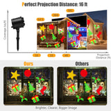 NNECW Christmas Projector Light with Lawn Stake &amp 3/5 LED Lights-5 LED Lights