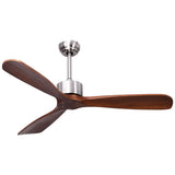 NNECW Ceiling Fan with 3 Wooden Blades for Bedroom & Patio