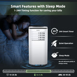 NNECW 2640W 3-In-1 Mobile Air Conditioner with Fan & Dehumidifier & Remote