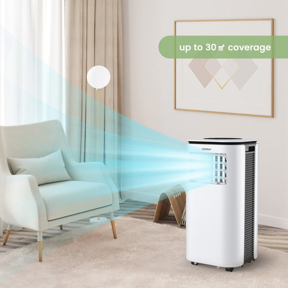 NNECW 2640W 3-In-1 Mobile Air Conditioner with Fan & Dehumidifier & Remote