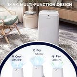 NNECW 2630W/3530W Portable Air Conditioner with Dehumidifier &amp Fan-2630W
