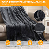 NNECW 230GSM Soft Fast Heating Blanket with 9 Heat Settings & 9 Hours Timing Function