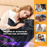 NNECW 230GSM Soft Fast Heating Blanket with 9 Heat Settings & 9 Hours Timing Function