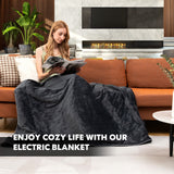 NNECW 230GSM Soft Fast Heating Blanket with 9 Heat Settings & 9 Hours Timing Function