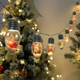 NNETM Christmas Snow Globe String Lights for Magical Holiday Décor