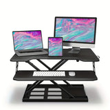 NNETM Foldable Standing Automatic Lifting Computer Table Desk