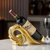 NNETM Resin Simple Spiral Wine Rack - Gold