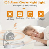 NNETM Fantasy Tropical Night Light & Wireless Charger Stand with Digital Alarm Clock