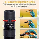 NNETM 10-300X Zoom HD Portable Monocular - Professional Telescope