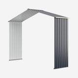 NNECW Outdoor Storage Shed with 4 Vents and Double Sliding Door-277cm Storage Shed Extension