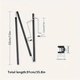 NNETM Portable Folding Lamp Pole - Lightweight Collapsible Aluminum Lantern Stand