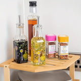 NNETM Bamboo Multi-Layer Corner Shelf - Stylish and Space-Saving Kitchen Storage