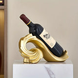 NNETM Resin Simple Spiral Wine Rack - Gold