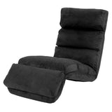 NNEDPE Adjustable Cushioned Floor Gaming Lounge Chair 175 x 56 x 20cm - Black