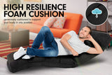 NNEDPE Adjustable Cushioned Floor Gaming Lounge Chair 175 x 56 x 20cm - Black