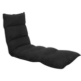 NNEDPE Adjustable Cushioned Floor Gaming Lounge Chair 174 x 56 x 15cm - Black