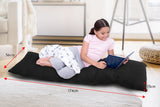 NNEDPE Adjustable Cushioned Floor Gaming Lounge Chair 174 x 56 x 15cm - Black