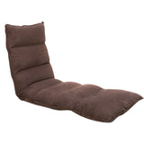 NNEDPE Adjustable Cushioned Floor Lounge Chair 174 x 56 x 15cm - Brown
