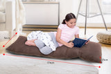 NNEDPE Adjustable Cushioned Floor Lounge Chair 174 x 56 x 15cm - Brown