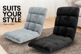 NNEDPE Adjustable Cushioned Floor Gaming Lounge Chair 99 x 41 x 12cm - Black