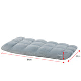 NNEDPE Adjustable Cushioned Floor Gaming Lounge Chair 99 x 41 x 12cm - Grey