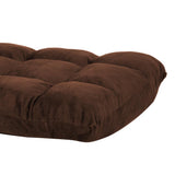 NNEDPE Adjustable Cushioned Floor Gaming Lounge Chair 100 x 50 x 12cm - Brown