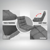 NNEDPE Adjustable Floor Gaming Lounge Line Chair 100x50x12cm - Dark Grey