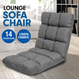 NNEDPE Adjustable Floor Gaming Lounge Line Chair 100x50x12cm - Dark Grey