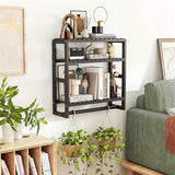 NNETM Wall Mounted Storage Rack with Rod - Black