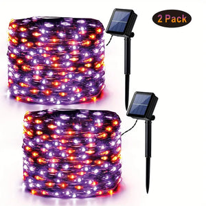 NNETM Twinkling Holiday Glow: Christmas Solar Copper Wire Lights