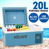 NNEDPE Kolner 20L Portable Fridge Cooler Freezer Camping Food Storage