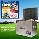 NNEDPE Kolner 60L Portable Fridge Cooler Freezer Camping with LG Compressor