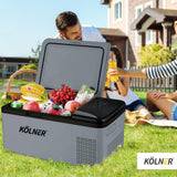 NNEDPE Kolner 20L Portable Fridge Cooler Freezer Camping Refrigerator - Grey