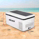 NNEDPE Kolner 20L Portable Fridge Cooler Freezer Camping Refrigerator - White