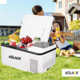 NNEDPE Kolner 20L Portable Fridge Cooler Freezer Camping Refrigerator - White