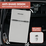 NNEDPE Kolner 105L Portable Upright Fridge Freezer