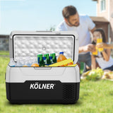 NNEDPE Kolner 20L Portable Fridge Cooler Freezer Camping Food Storage Black