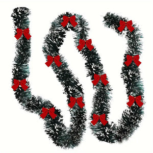 NNETM Sparkling Christmas Tinsel Garland - 179.83 cm | Festive Metallic Twist Decoration